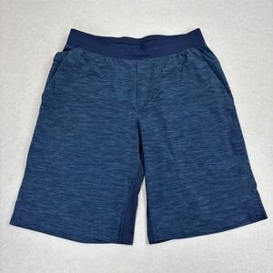 Lululemon men's T.H.E. Shorts Training 11" unlined Heathered Navy Blue